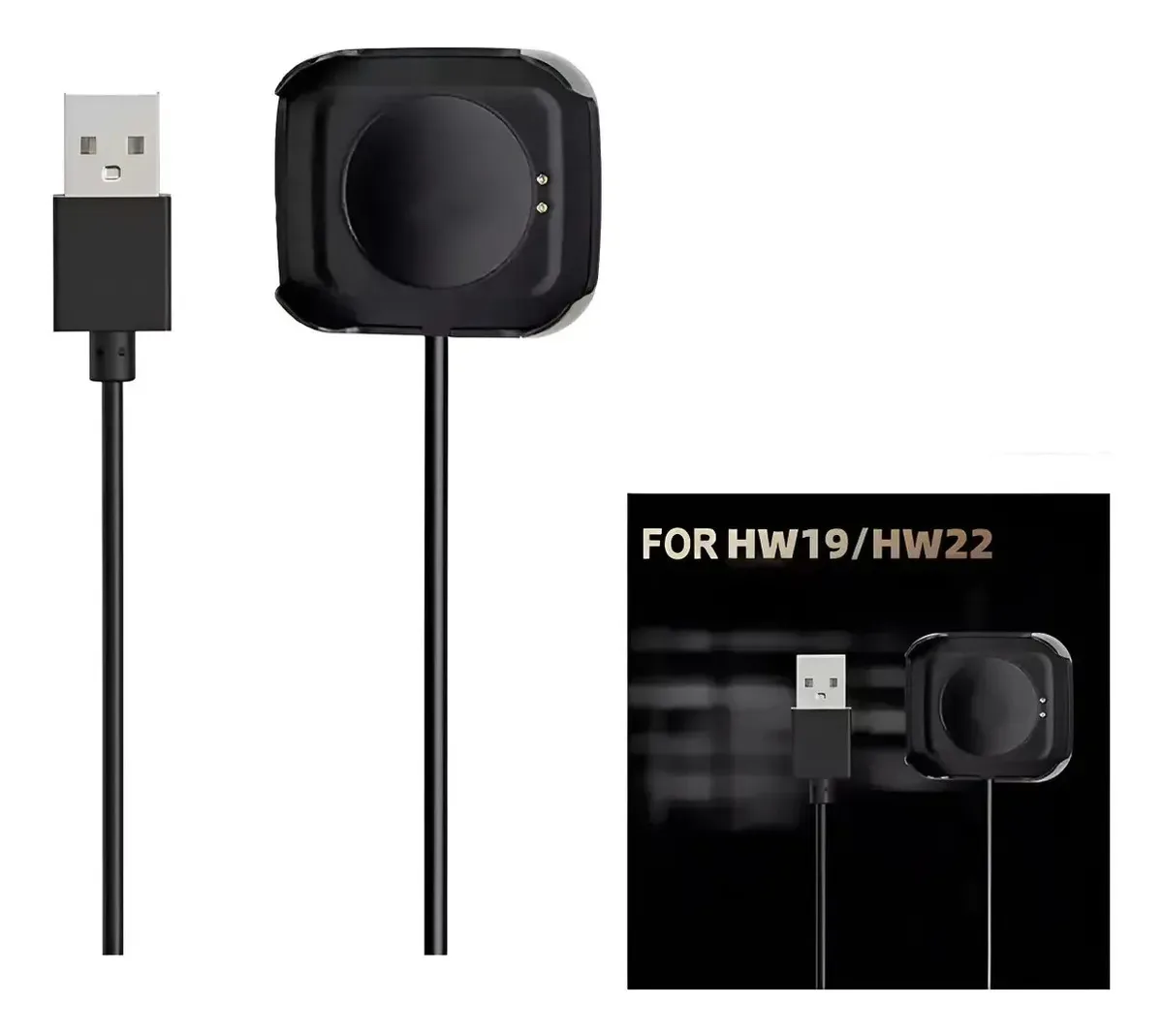 Cabo USB para Smartwatch MCMi Hw18 de 60 cm