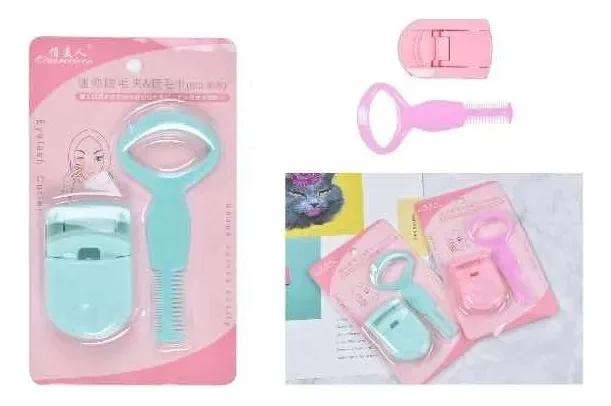Conjunto de modelador de cílios, além de pente para sobrancelhas e cílios