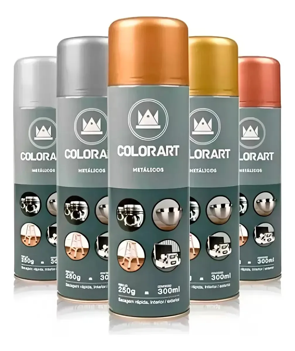 Tinta Spray Metálicos Automotiva Carro Moto Tuning Chapas Bike Bronze Brilhante