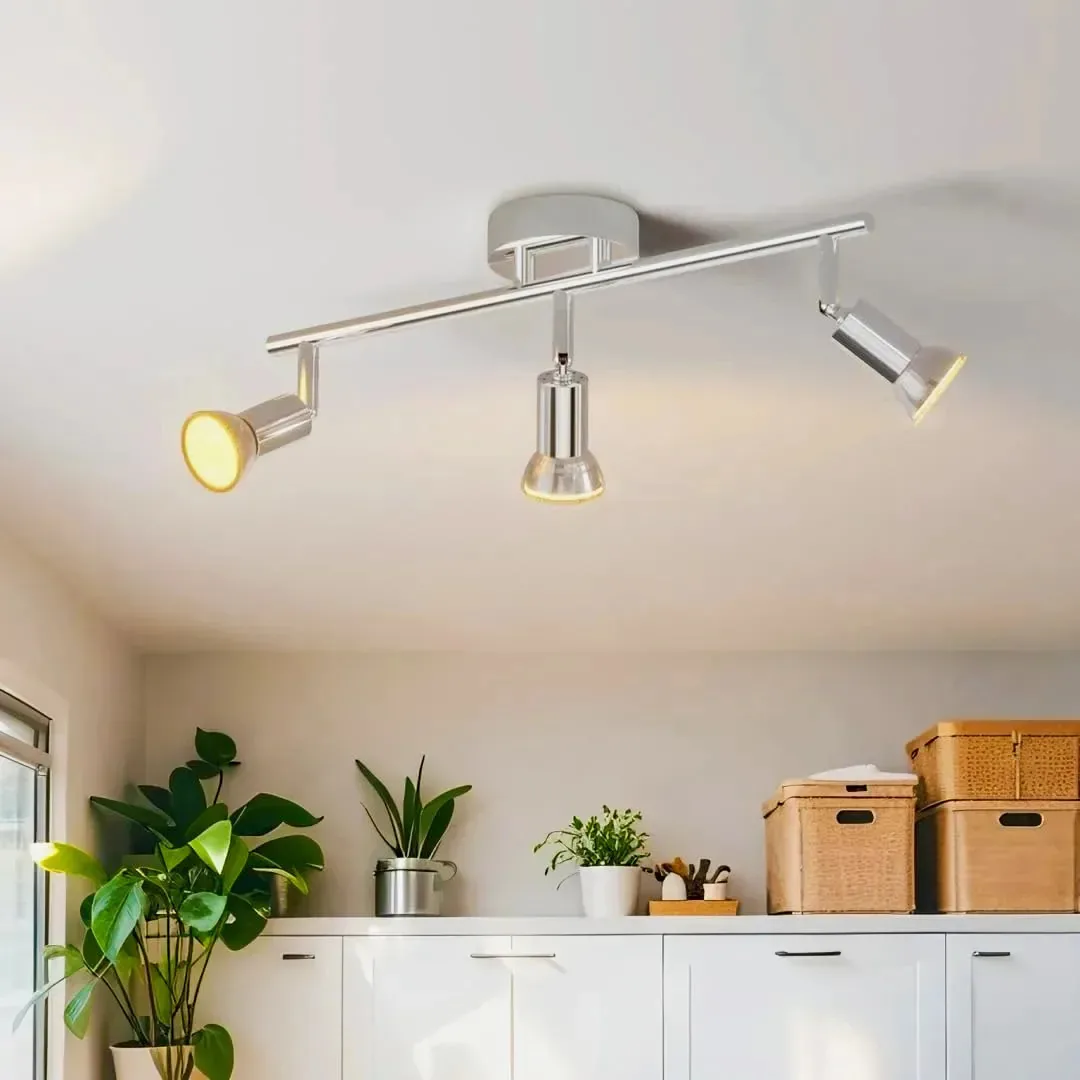 Luminária de vaidade cromada moderna de 3 luzes Dehobo, luminária de espelho de banheiro moderna, braços flexíveis dobráveis e cabeças de luz giratórias, luminárias suspensas, sala de estar,...