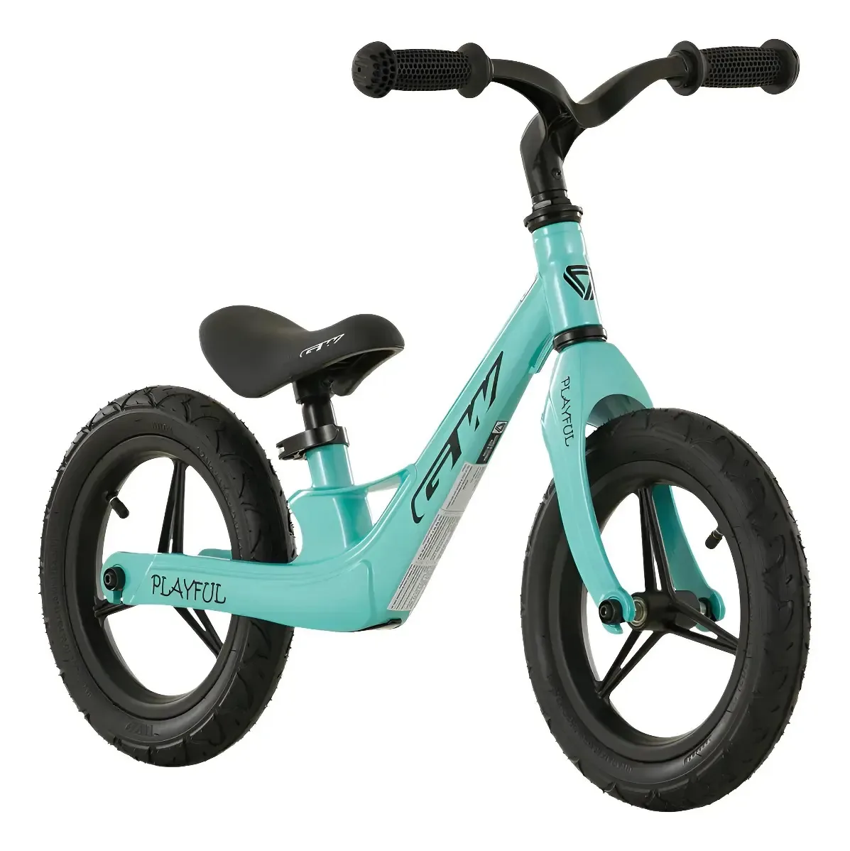 Bicicleta de magnésio Gw Playful Rin 12 Impulse sem pedais azul pastel