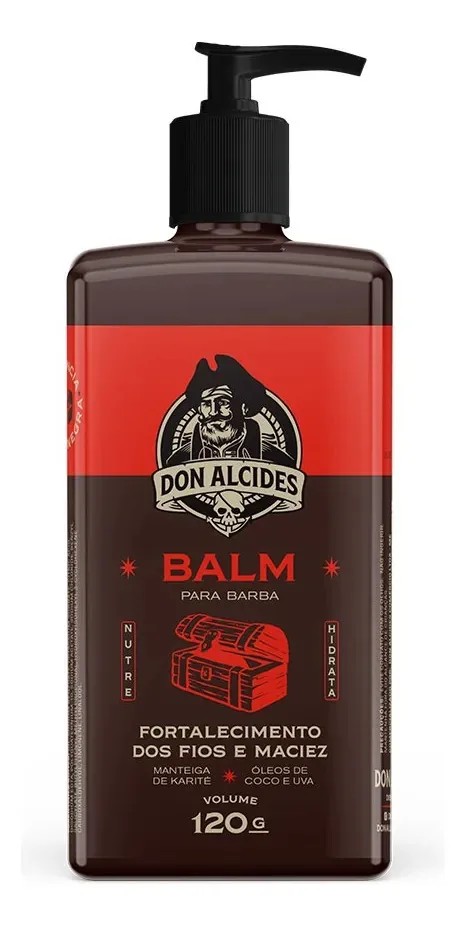 Balm Hidratante Barba Negra 120ml - Don Alcides