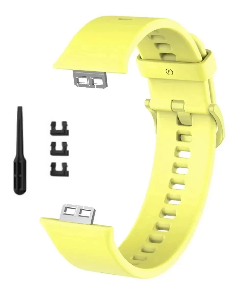Pulseira para smartwatch Oyeoye Silicone Amarelo
