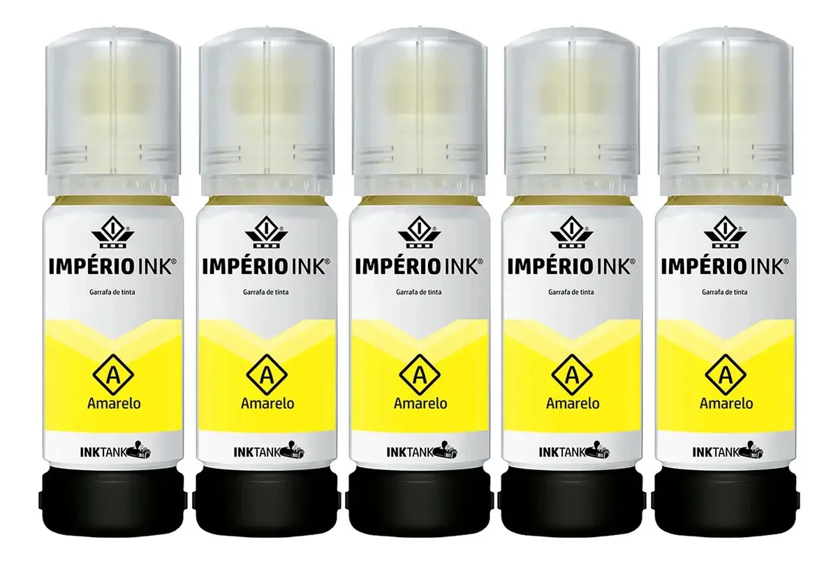 5 Tintas Para Epson L3250 L3150 L3210 L3110 L5190 L5290 T544 Tinta Amarelo