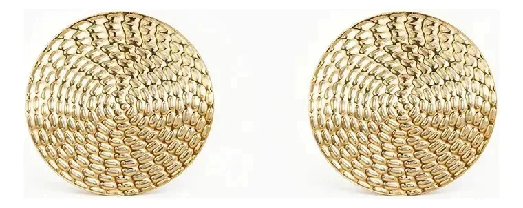 Brincos Dourados Geométrica Dourado
