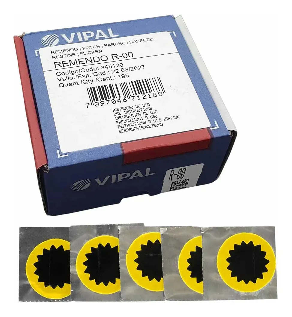 Kit Remendo Frio R 00 30mm 4 Pacotes C/ 10 Un - Vipal