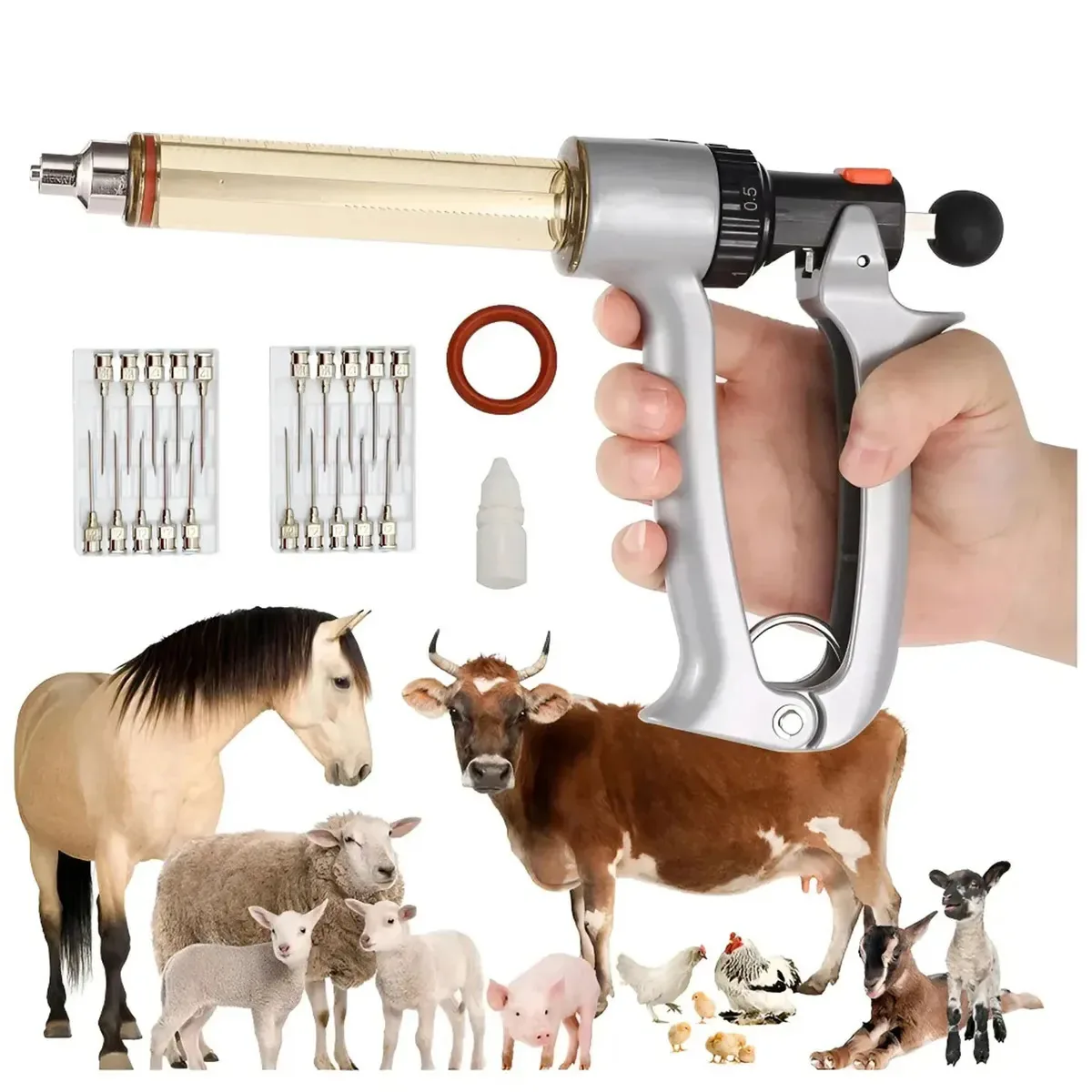 Ferramentas de auxílio à produção animal da Hysmart, adequadas para porcos, vacas, ovelhas e outros animais.