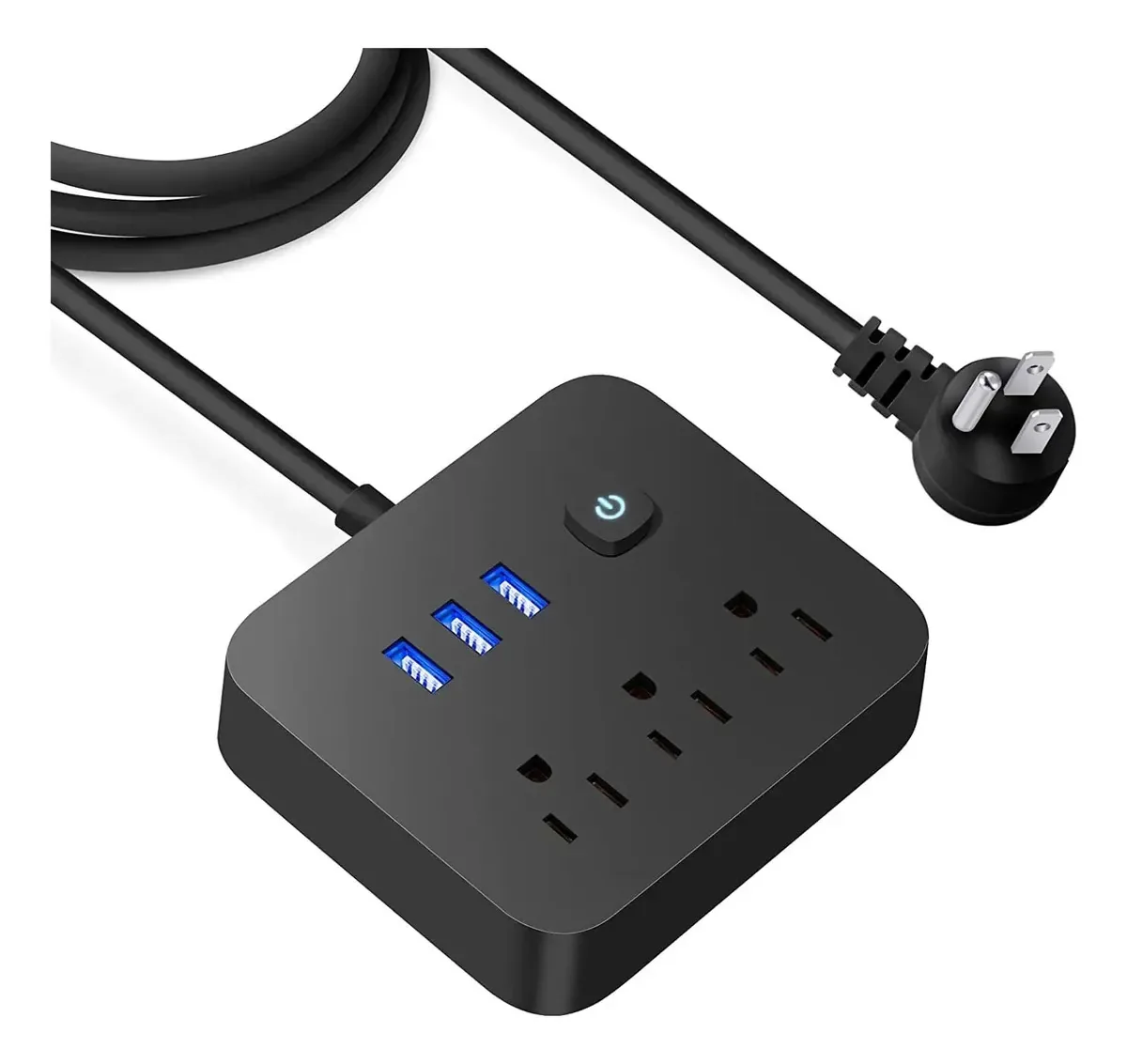Portas e plugues USB Black P Surge Protector
