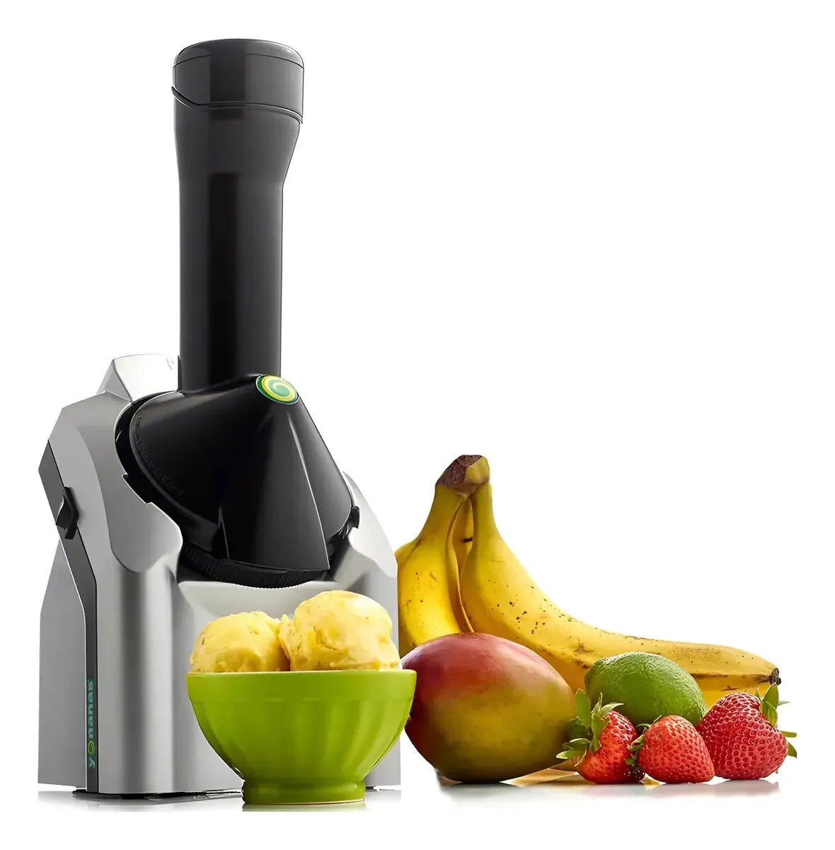 Máquina de sobremesas de frutas veganas, fácil e rápida, prata, 120v