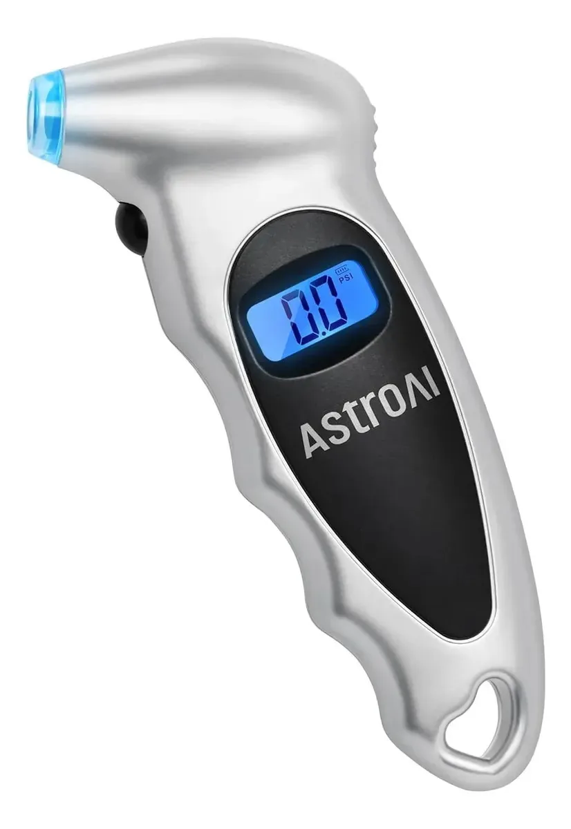 Medidor digital de pressão de pneu com display LCD