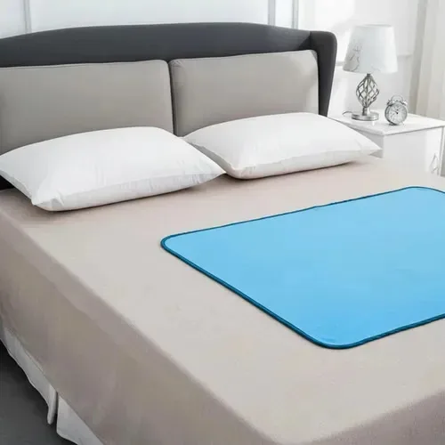 Protetores Laváveis 100x70 Kit Com 3 Unidades Azul Bebê Casal