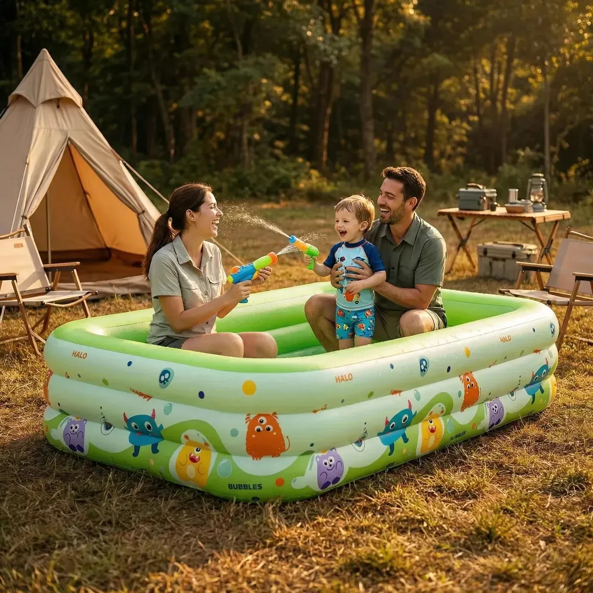 Piscina inflável de PVC de 1,8 m, brincadeira infantil, jogos de praia, jogos de praia, grandes acessórios para piscinas de jardim, Iyouwei