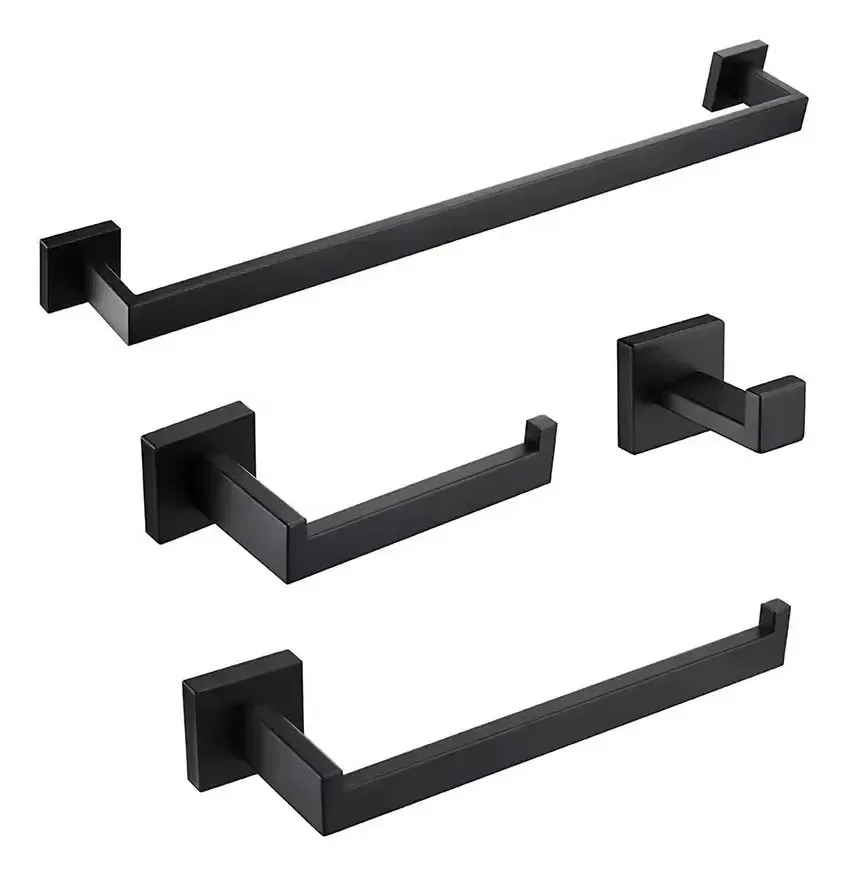 Kits de acessórios para banheiro DUCALY GJ003-B Kit de Acessórios preto