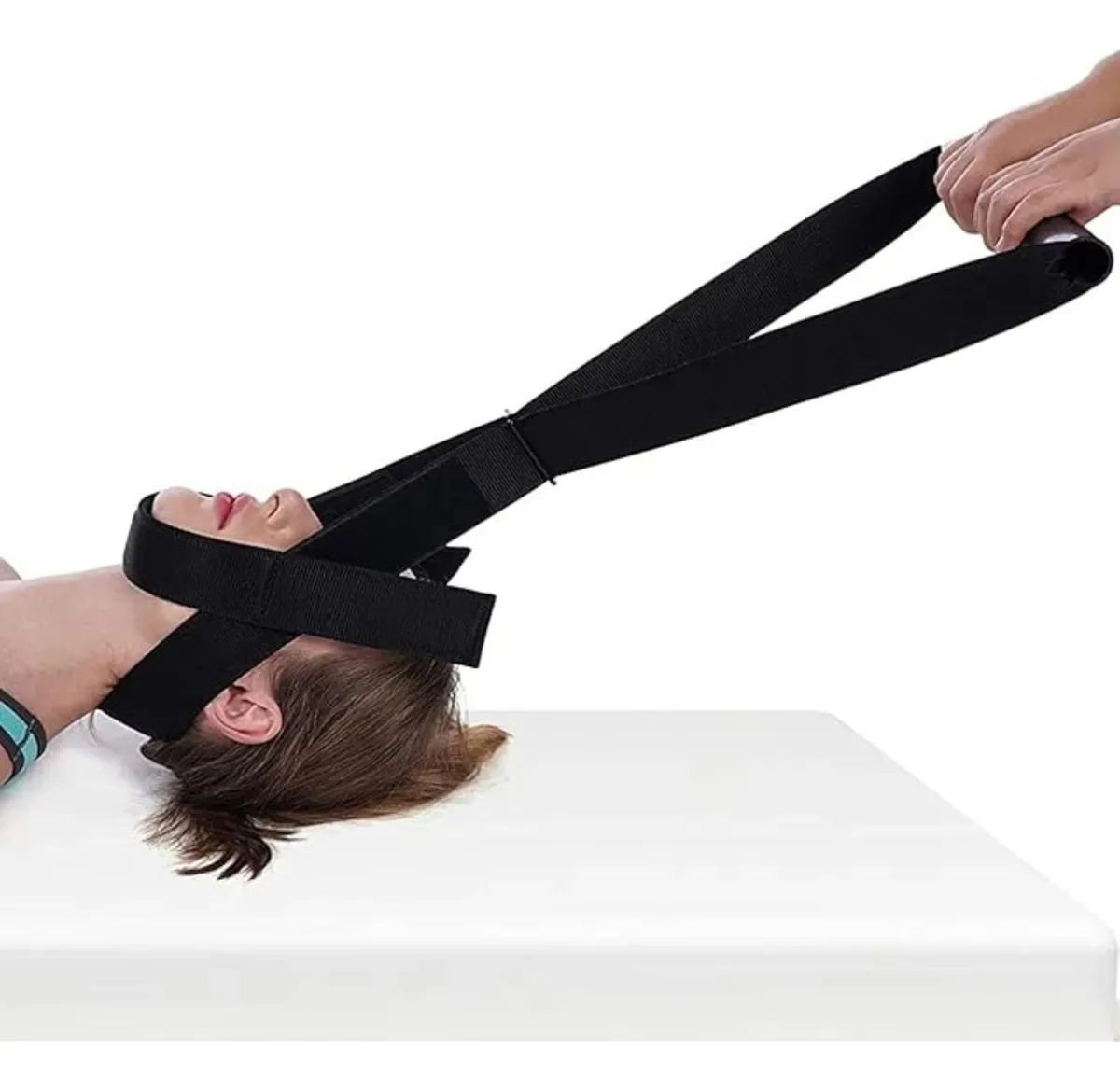 Alongador Cervical Para Tração E Descompressão Da Coluna Preto