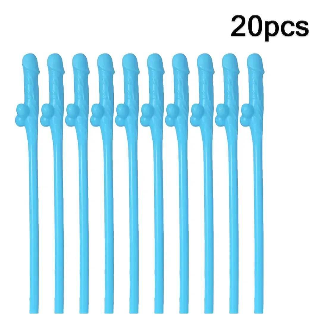 Kit de canudos de 20 canudos para chá de panela azul claro