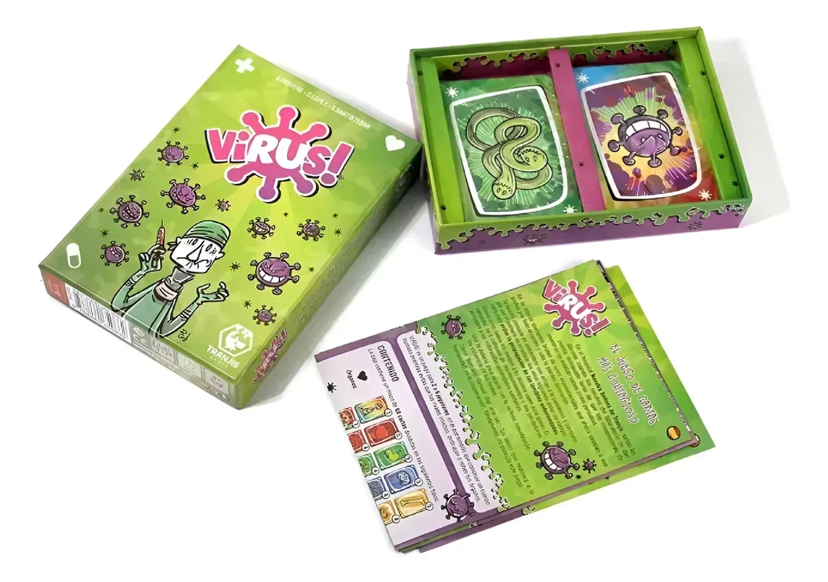 Jogo de cartas de vírus, versão 1, brinquedo divertido para o arquivo