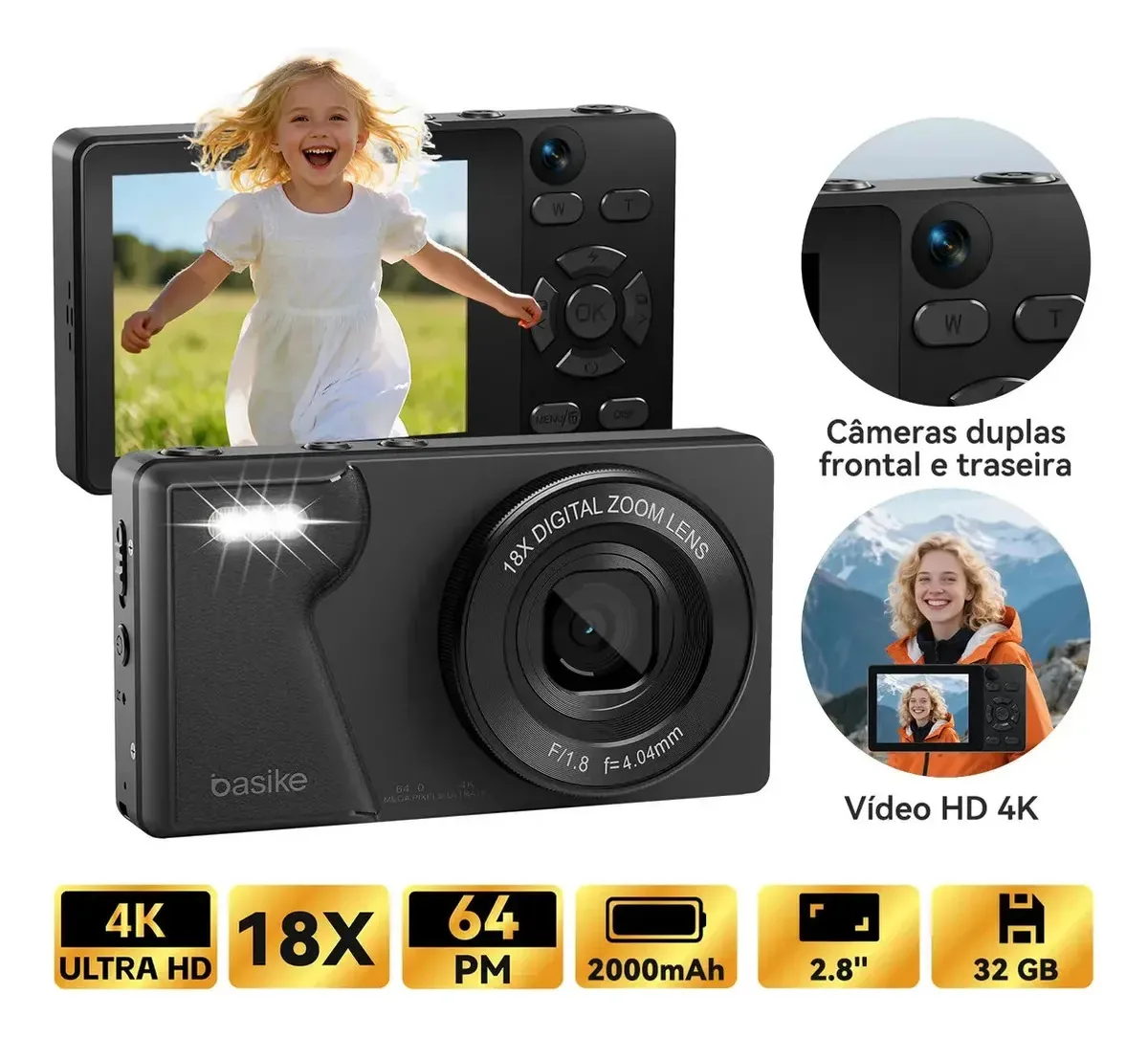 Câmera Infantil Inova Cases Digital