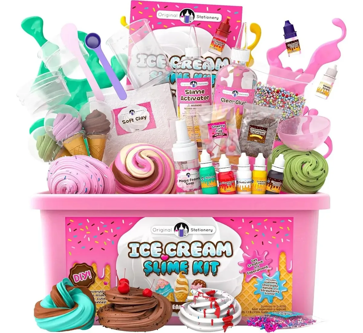 Kit para fazer slime Original Stationery Kit de Slime de Helado
