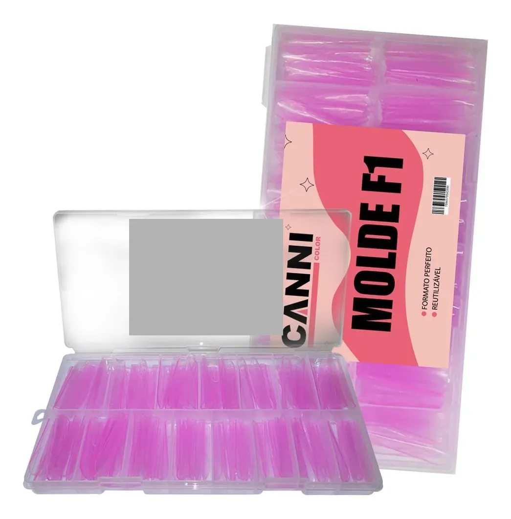 Molde para Unhas F1 Mandorla Canni Color Rosa