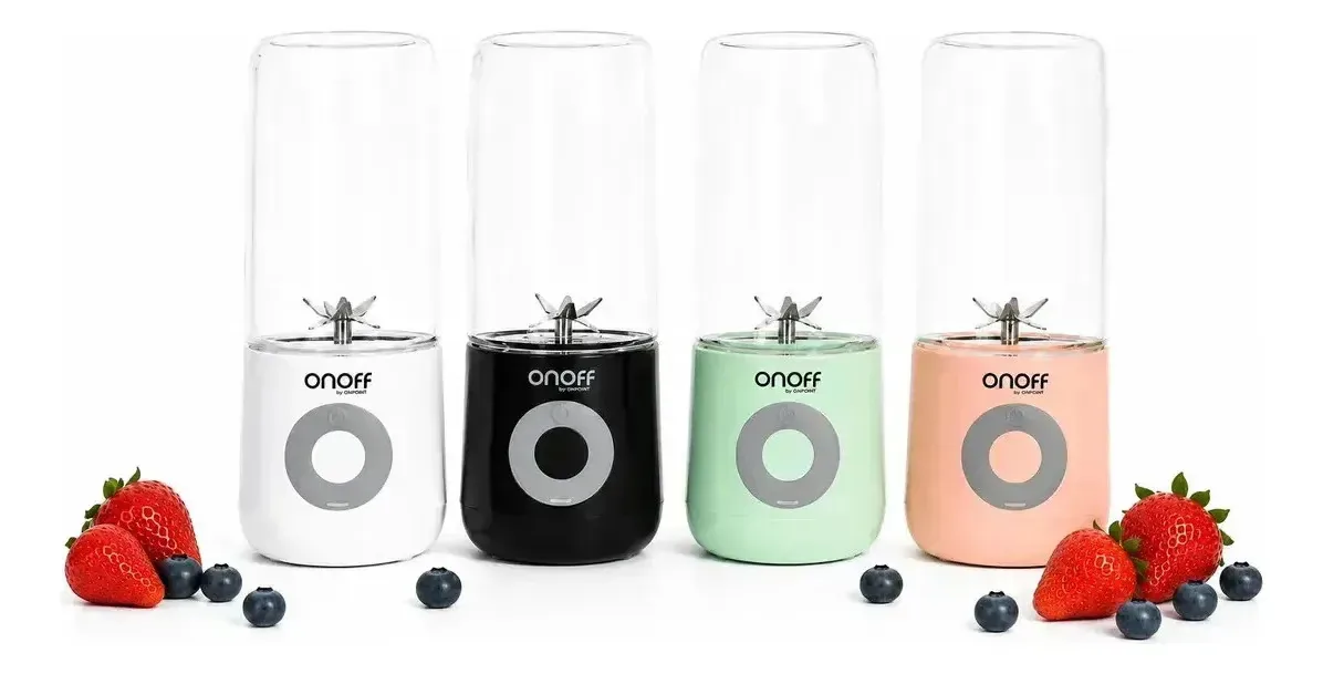 Liquidificador portátil USB pessoal de 500 ml, 6 lâminas, batidos de frutas verdes