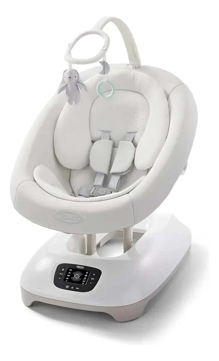 Smart Baby Swing com detecção de choro rosa
