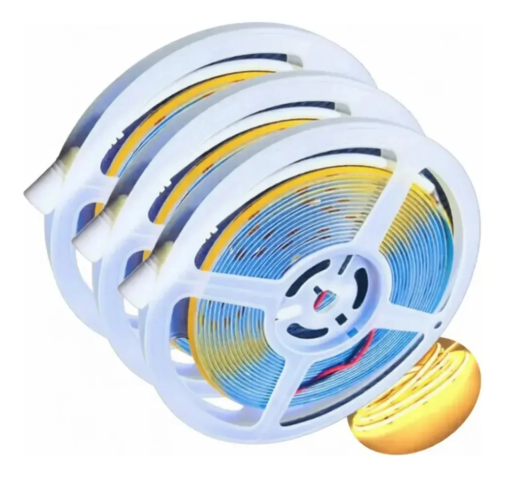 pnk led Fita Led Cob 2835 - Branco-quente IP20