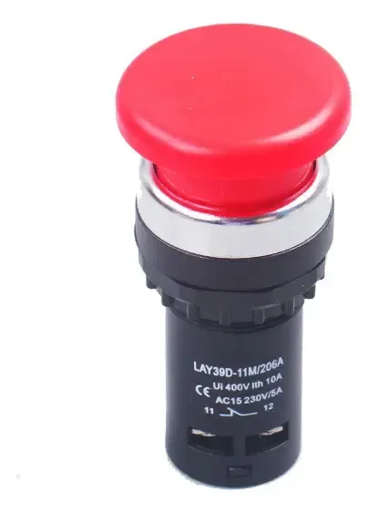 Botão Industrial de Pulso para Automação LAY39D-11M