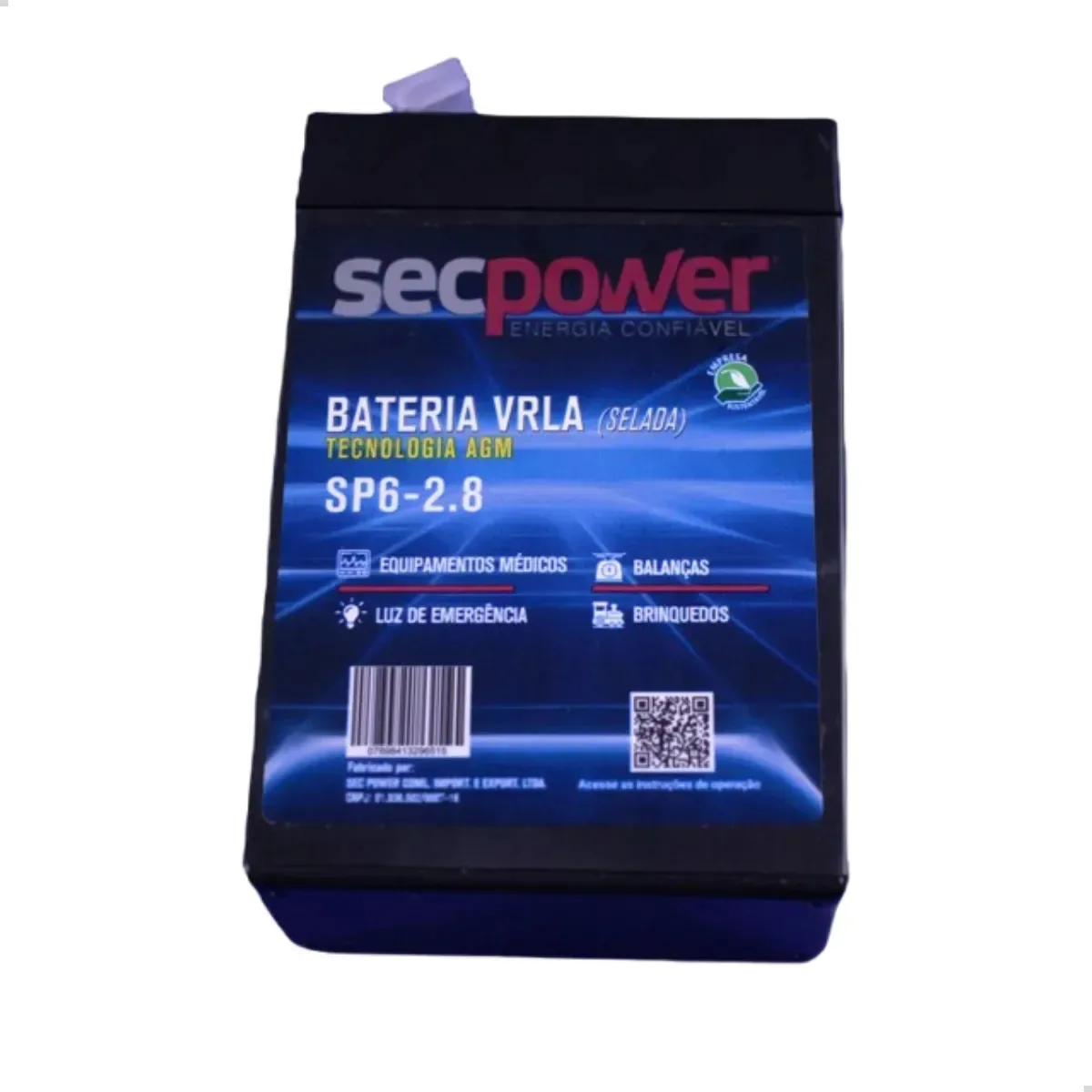 Bateria Selada Recarregável 6 V 2,8ah Para Balanças Balmak