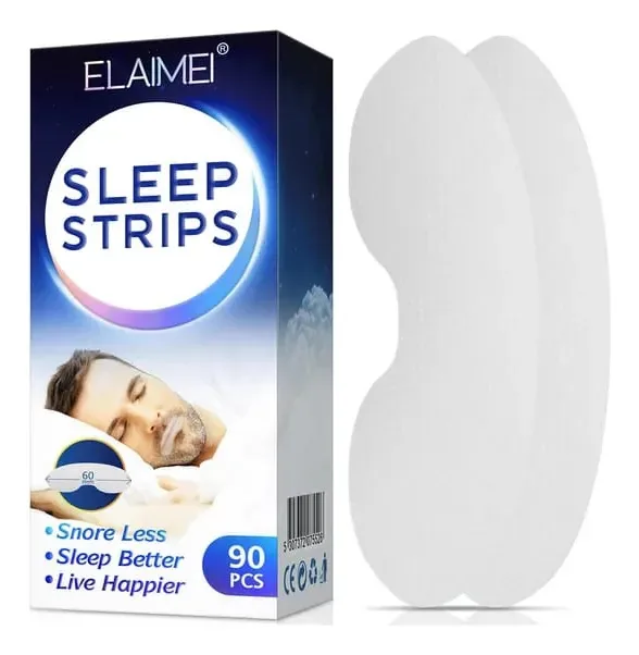 90 faixas bucais anti-ronco, respiração nasal e repouso