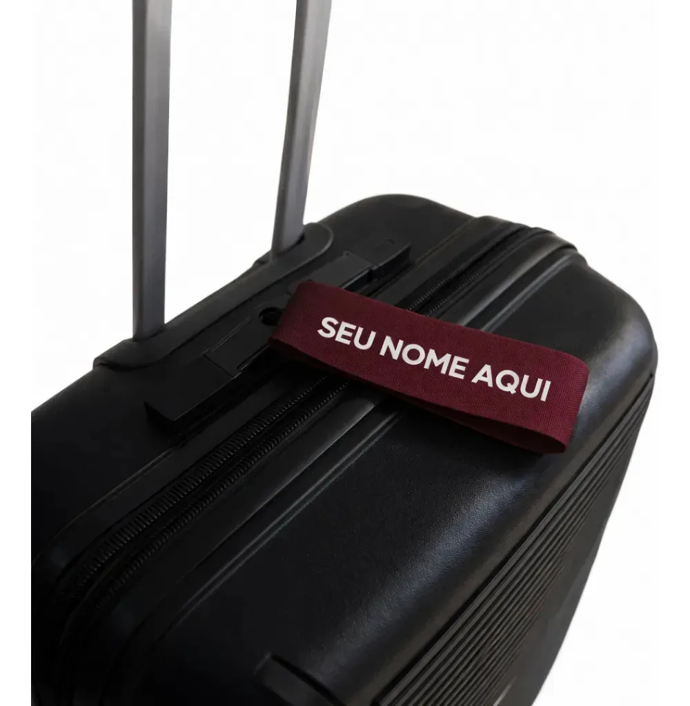Identificador De Mala Personalizado+nome Ajustável Bagagem Vinho