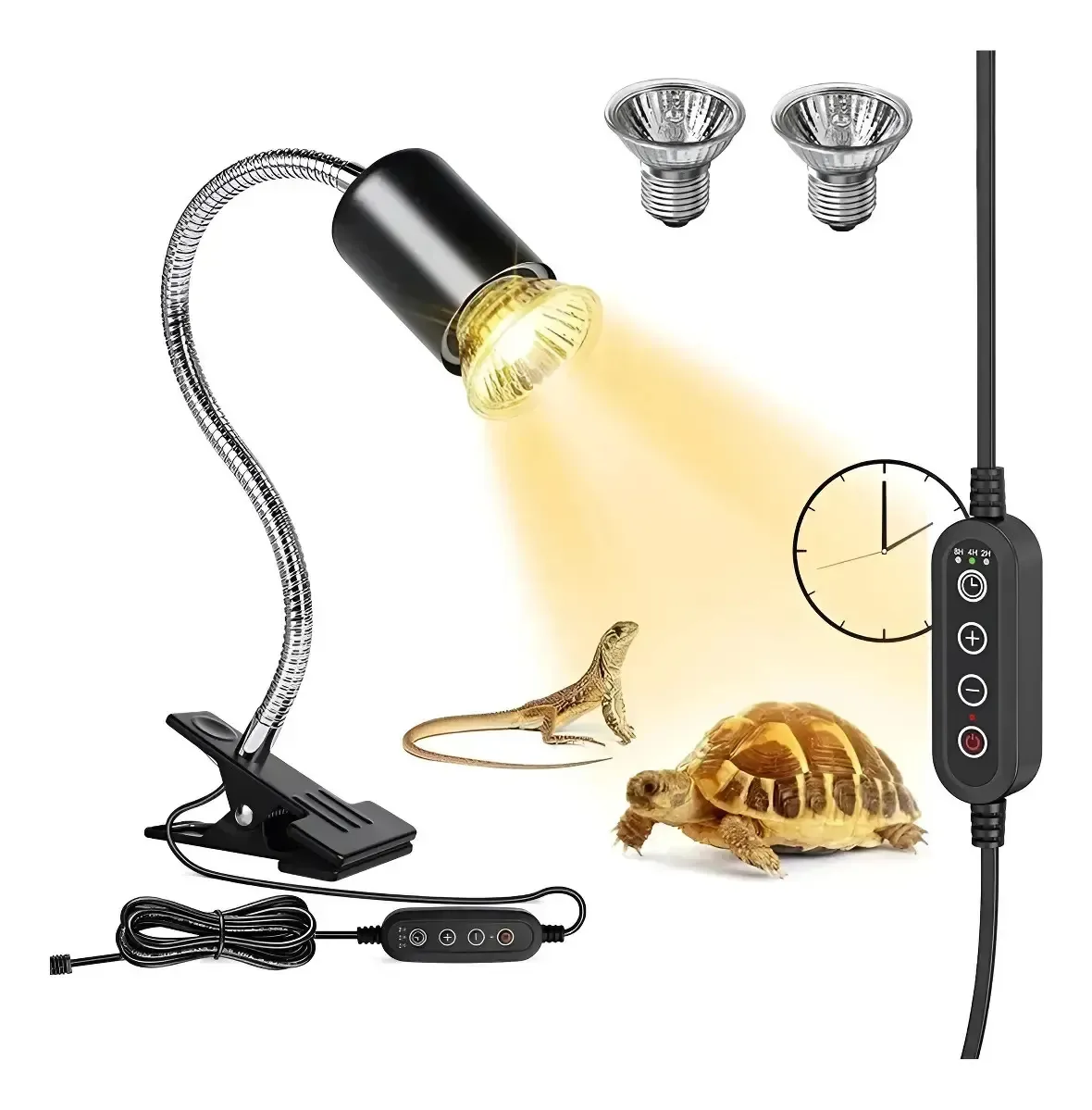 Lâmpada De Calor Para Tartarugas De Répteis Lâmpada Suporte 110v