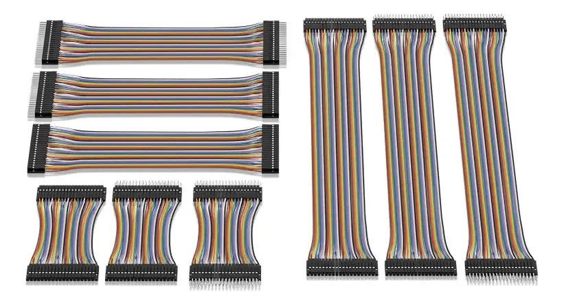 Cabos Jumper de 360 unidades para kit de prototipagem Arduino Protoboard