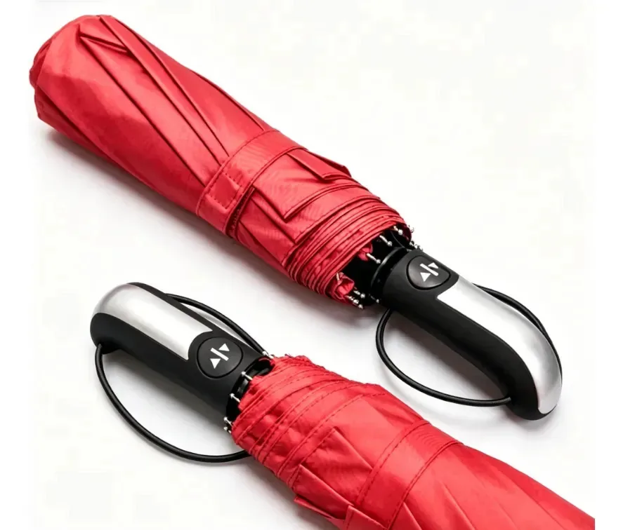 Guarda-chuva Automático Vermelho Portátil