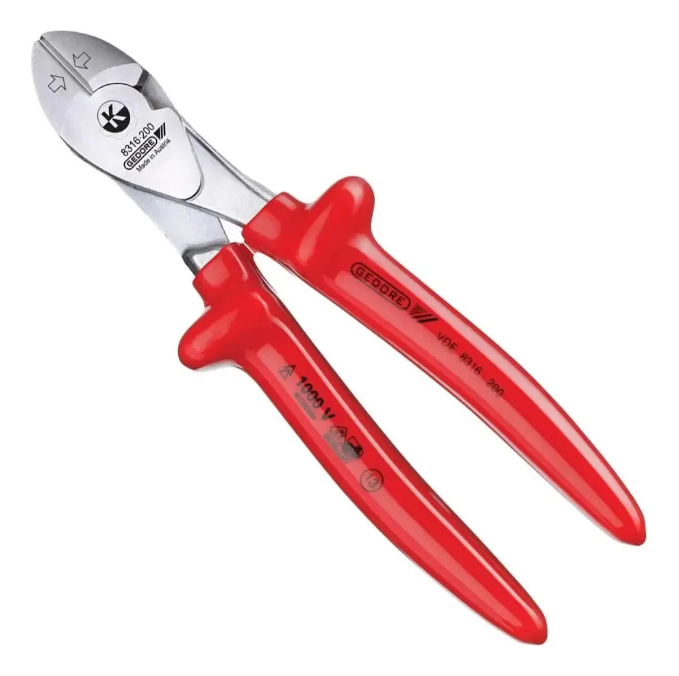Alicate Corte Diagonal 8 - Gedore 091852 Vermelho