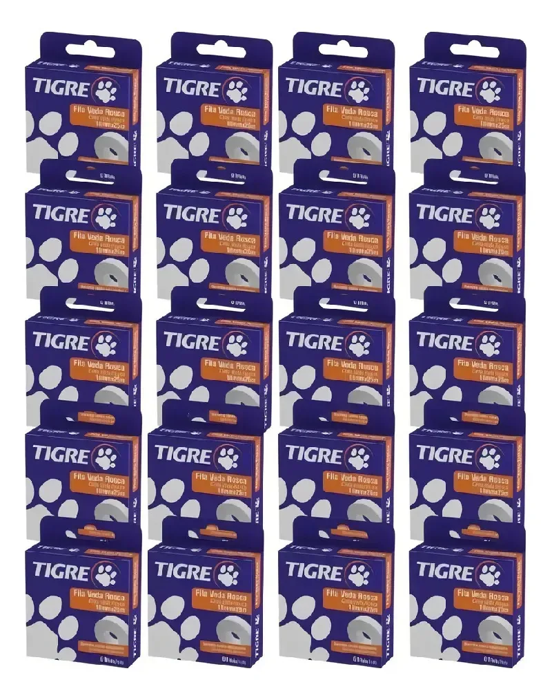 Kit Tigre com 20 Fitas Veda Rosca de 18mm x 10m para Instalações