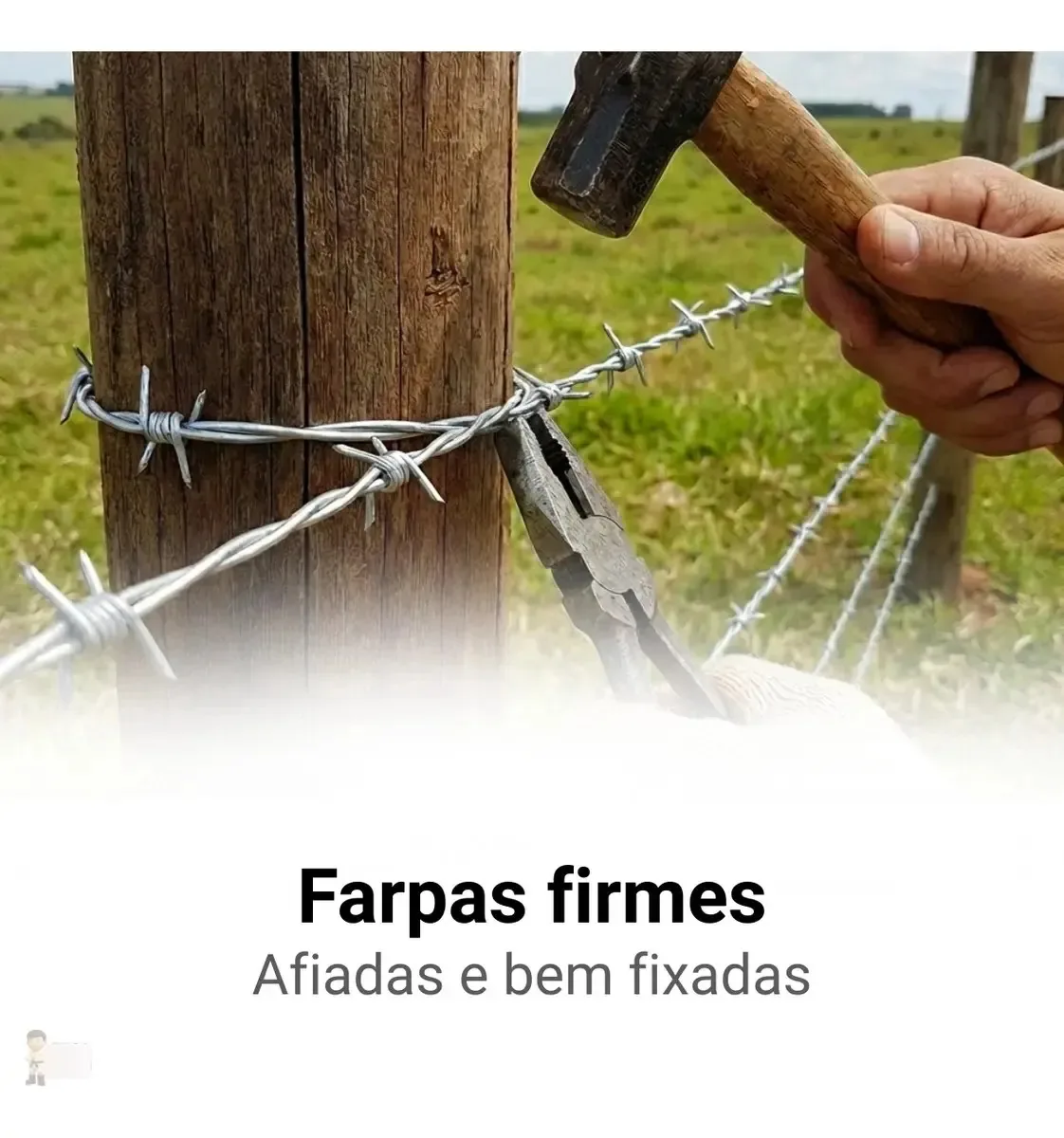 Arame Farpado Cerca 500 Metros Cercaço Resistente Morlan