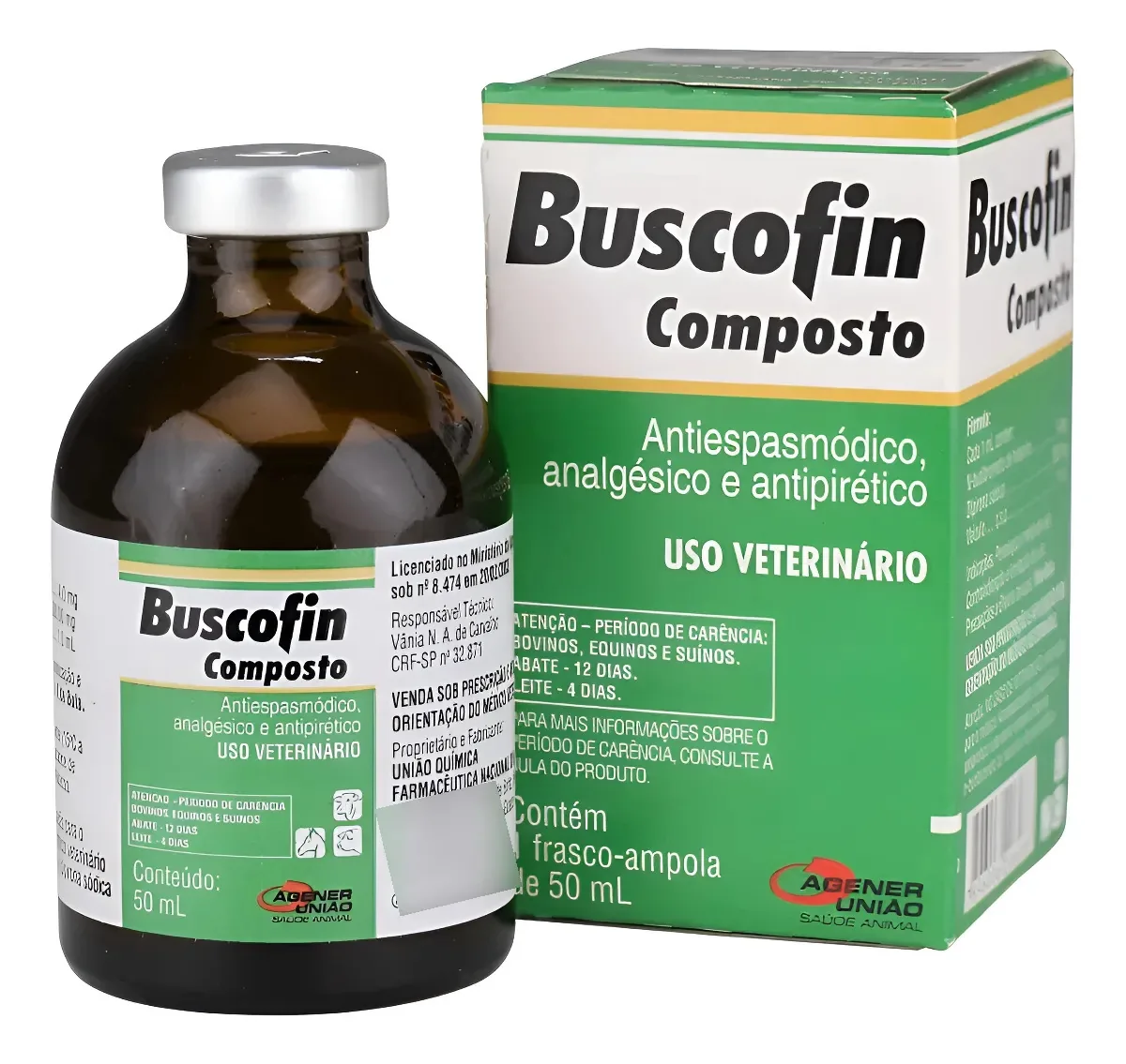 Pack com 3 Buscofin Agener Para Bovinos, Equinos e Ovinos