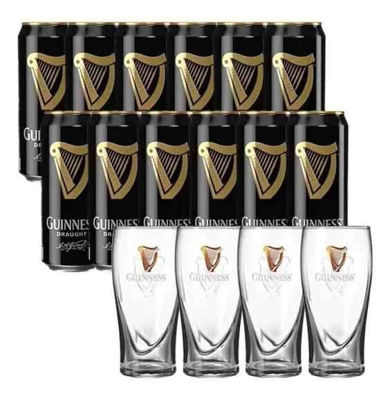 12 Cervejas Guinness + 4 Pints