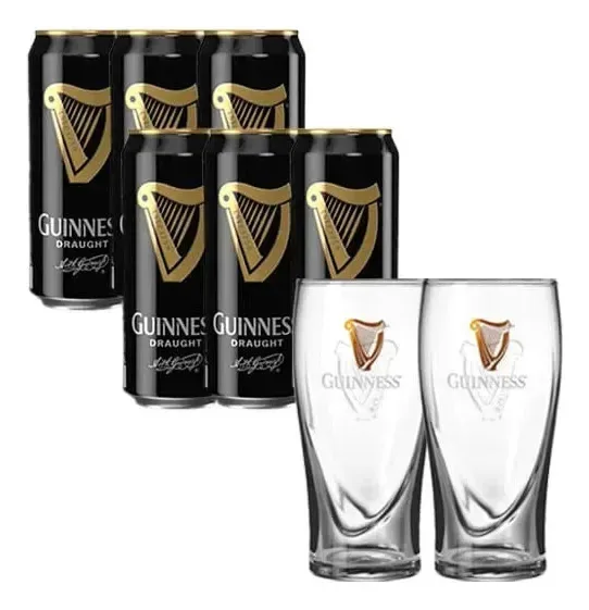 6 Cerveja Guinness + 2 Prints