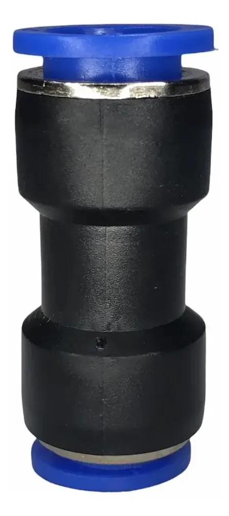 5 Conexão Pneumática União Tipo Emenda 14mm Plástica