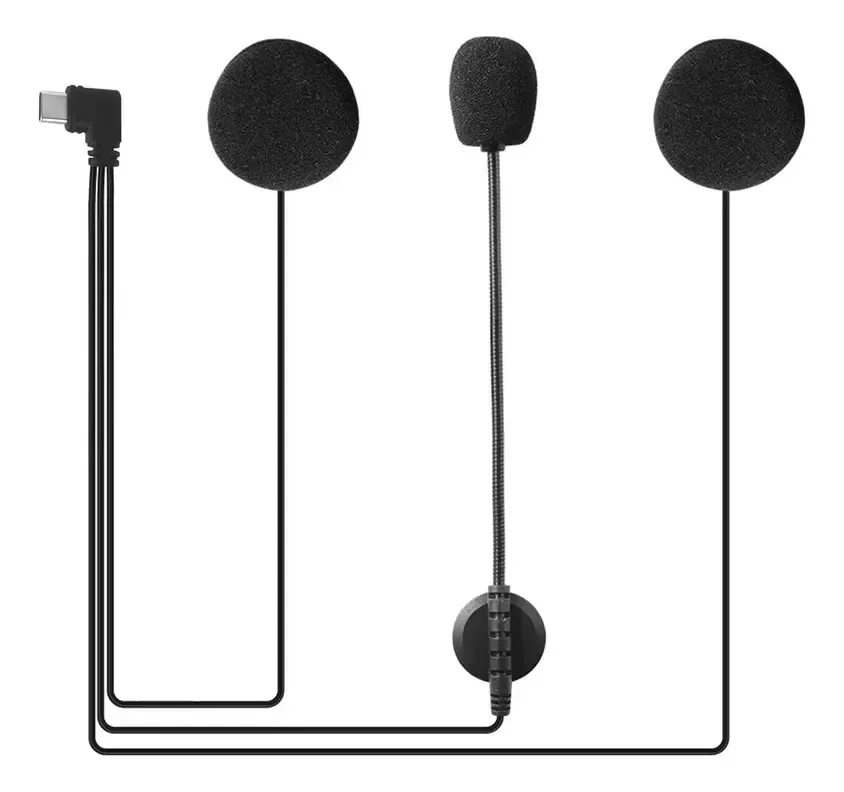 Kit de peças de reposição para fone de ouvido Ejeas V7 V4 Plus Mic, conexão tipo C