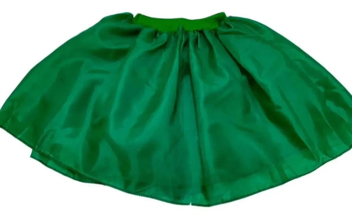 Saia De Tule Adulto Verde Bandeira Tamanho Único