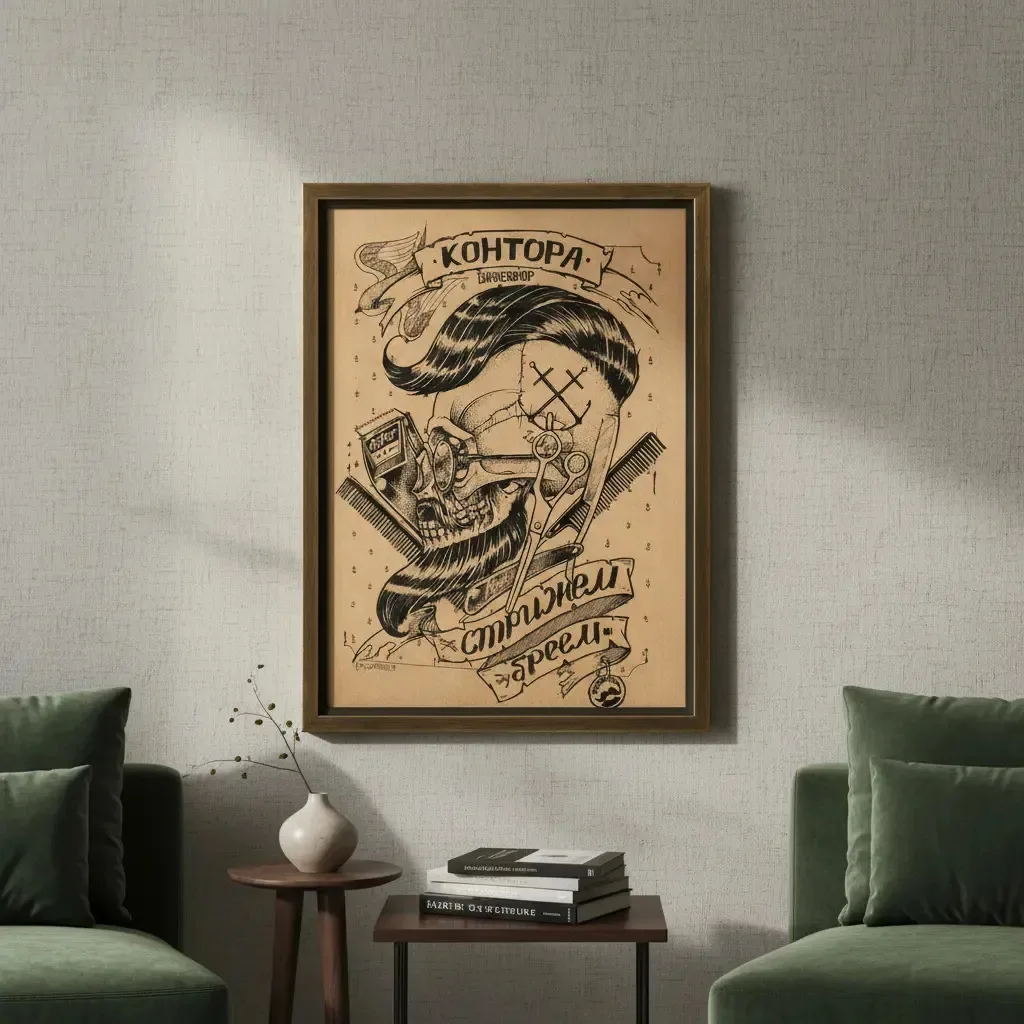 Quadro Em Mdf Placas Decorativas Barbearia