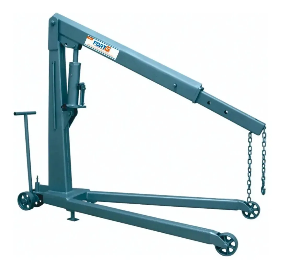 Guincho Hidráulico 1 Ton Prolongador Roda Ferro Fortg