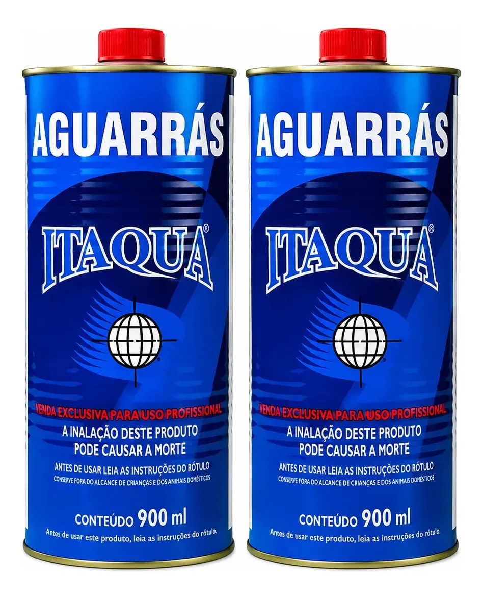 Aguarrás 2 Unidades Diluente Esmalte Verniz 900ml Itaqua