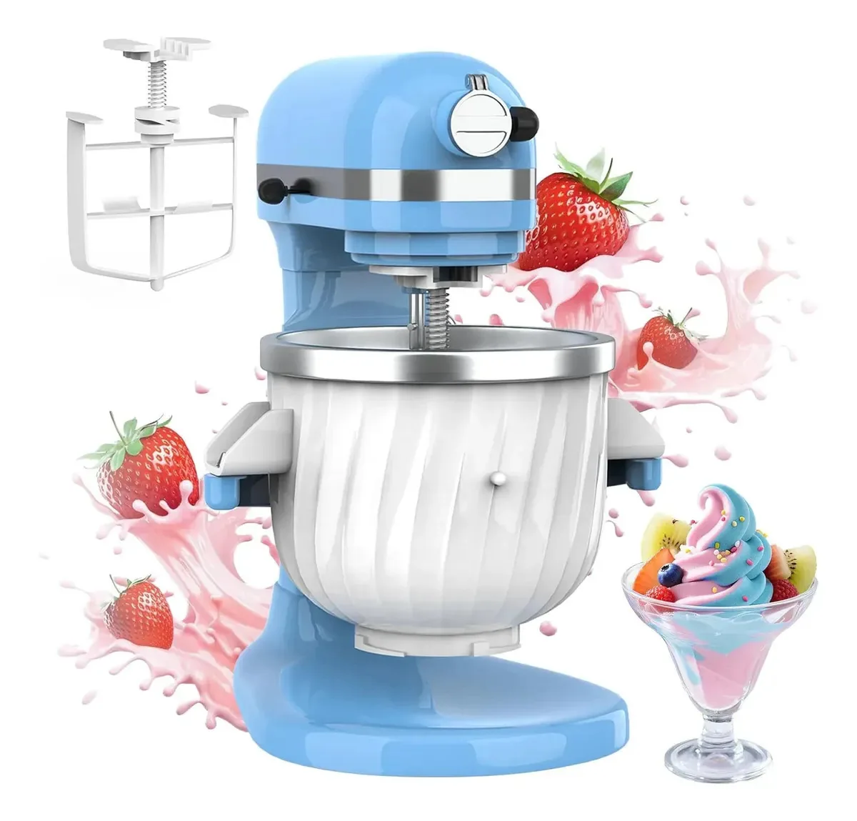 Acessório para máquina de sorvete compatível com Kitchenaid