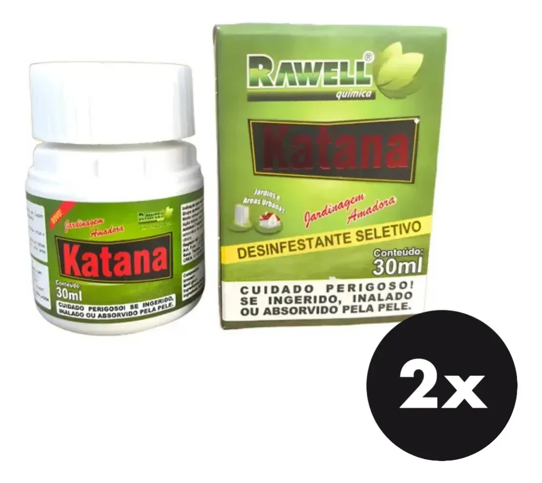 Rawell Katana Kit 2x30ml Herbicida Seletivo Gramado
