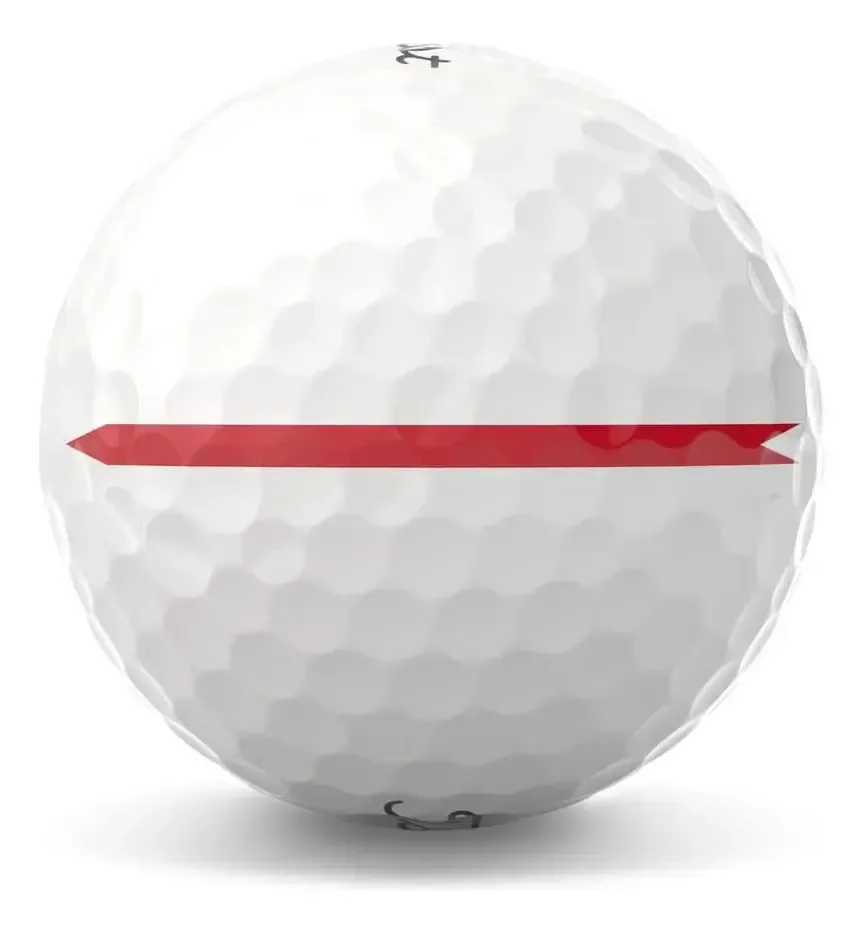Bolas Titleist Prov1 - Prov1x (caixa x 12) Color Pro v1, alinhamento vermelho