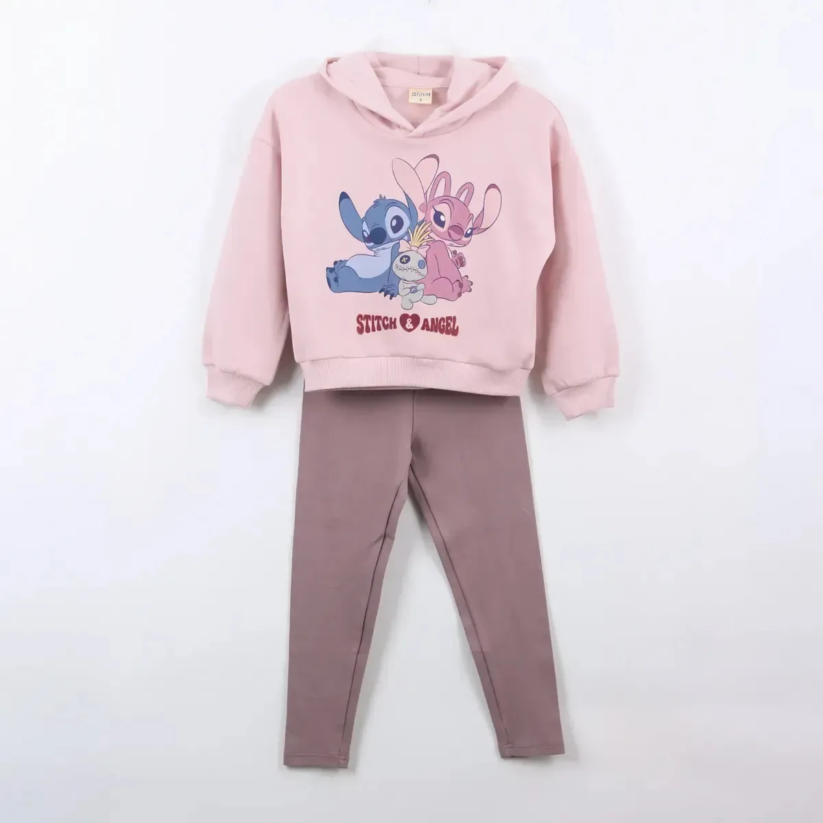 Conjunto de moletons Disney Pink Lilo & Stitch rosa 16