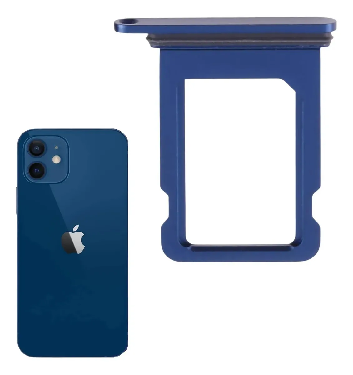 Gaveta Bandeja De Chip Compatível Com iPhone 12 Azul